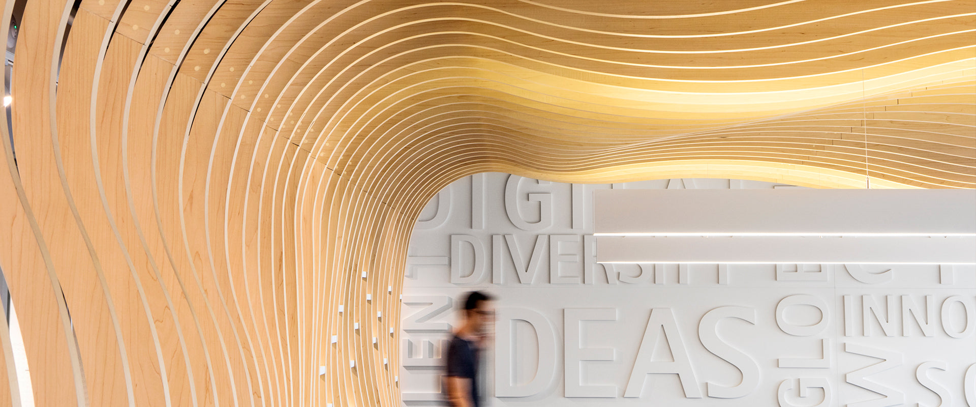 Accenture office wood design 