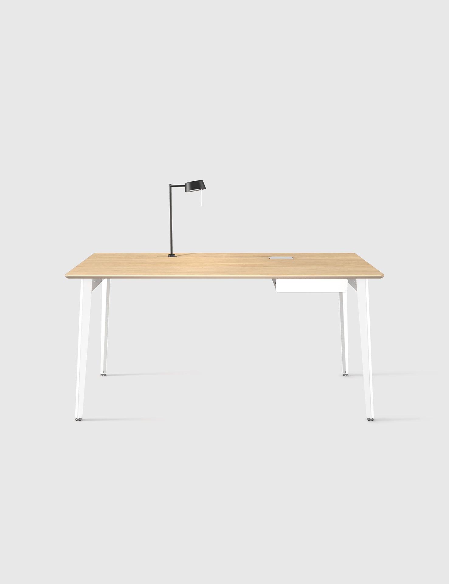 שולחן משרדי עץ אלון, שולחן משרדי מינימליסטי, שולחן מחשב סקנדינבי