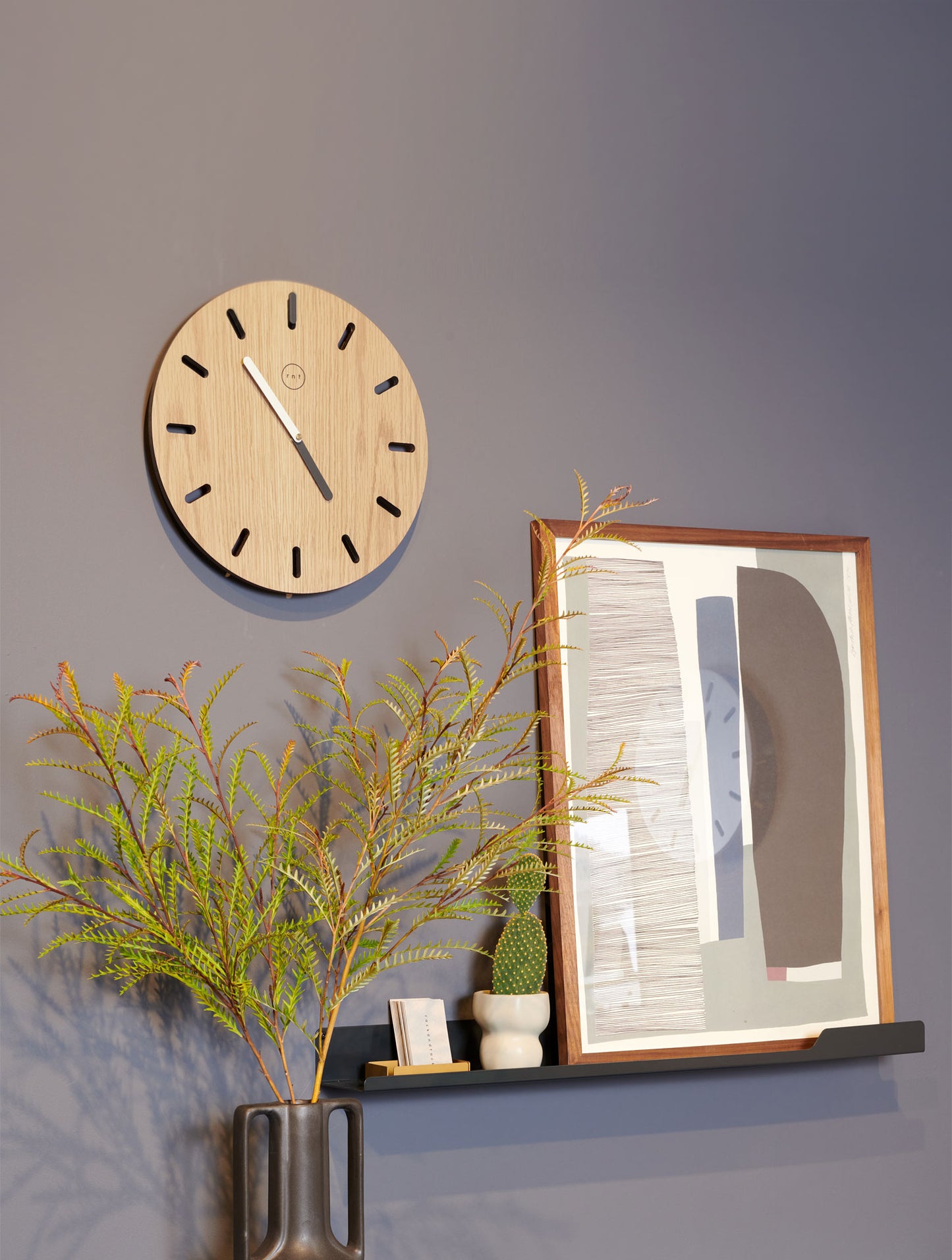 שעון קיר עץ