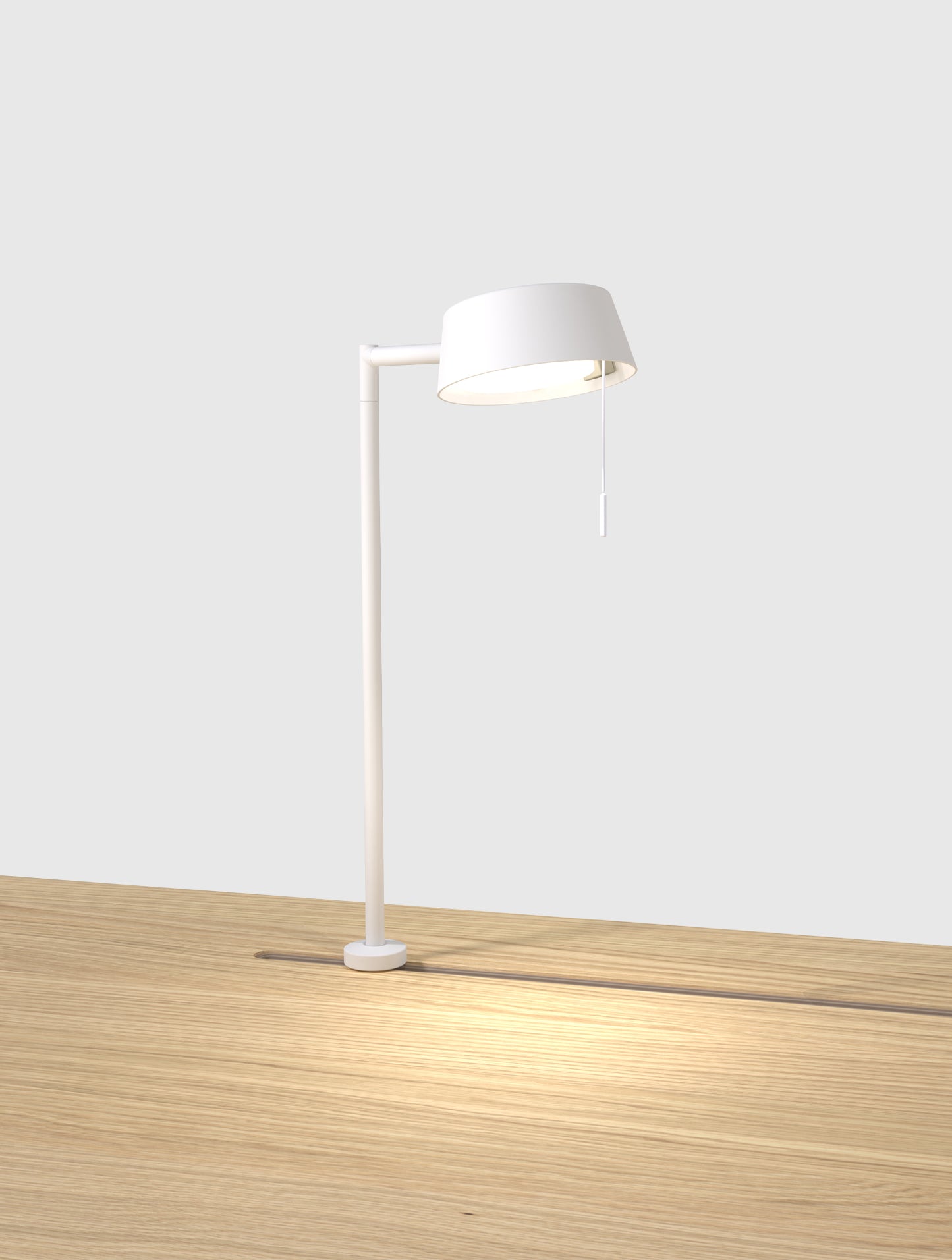 מנורה לבנה לשולחן כתיבה 